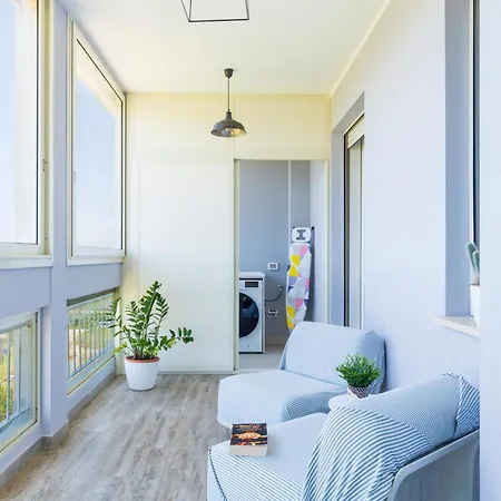 Апартаменты 5' From The Sea, Modern With Terrace, Bbq And Sea View