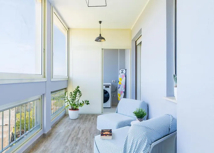 Lejlighed 5' From The Sea, Modern With Terrace, Bbq And Sea View